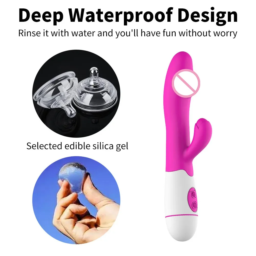 Rabbit Vibrator for Women Vagina G-Spot Nipple Clitoris Stimulator Thrusting Telescopic Rotating Dildo for Adult Sexy Toys Rabbit Vibrator for Women Vagina G-Spot Nipple Clitoris Stimulator Thrusting Telescopic Rotating Dildo for Adult Sexy Toys