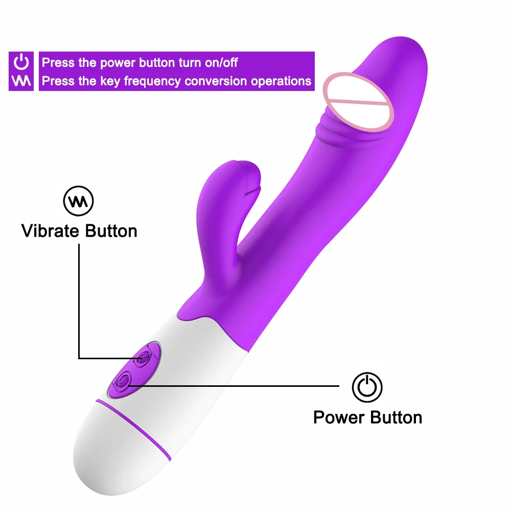 Rabbit Vibrator for Women Vagina G-Spot Nipple Clitoris Stimulator Thrusting Telescopic Rotating Dildo for Adult Sexy Toys Rabbit Vibrator for Women Vagina G-Spot Nipple Clitoris Stimulator Thrusting Telescopic Rotating Dildo for Adult Sexy Toys