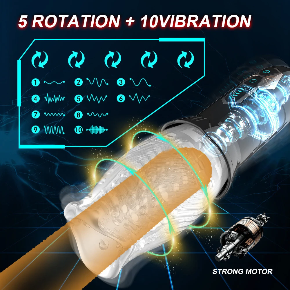 Automatic Electric 360° Rotating Sucking Male Blowjob Piston Masturbator Cup Vagina Real Oral Vibrator Sex Toys for Adults Men Automatic Electric 360° Rotating Sucking Male Blowjob Piston Masturbator Cup Vagina Real Oral Vibrator Sex Toys for Adults Men