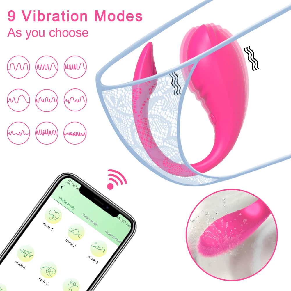 Wireless Bluetooth APP Vibrator Female Remote Control Egg Clitoris Stimulator G Spot Massager Sex Toys for Women Adults Panties Wireless Bluetooth APP Vibrator Female Remote Control Egg Clitoris Stimulator G Spot Massager Sex Toys for Women Adults Panties