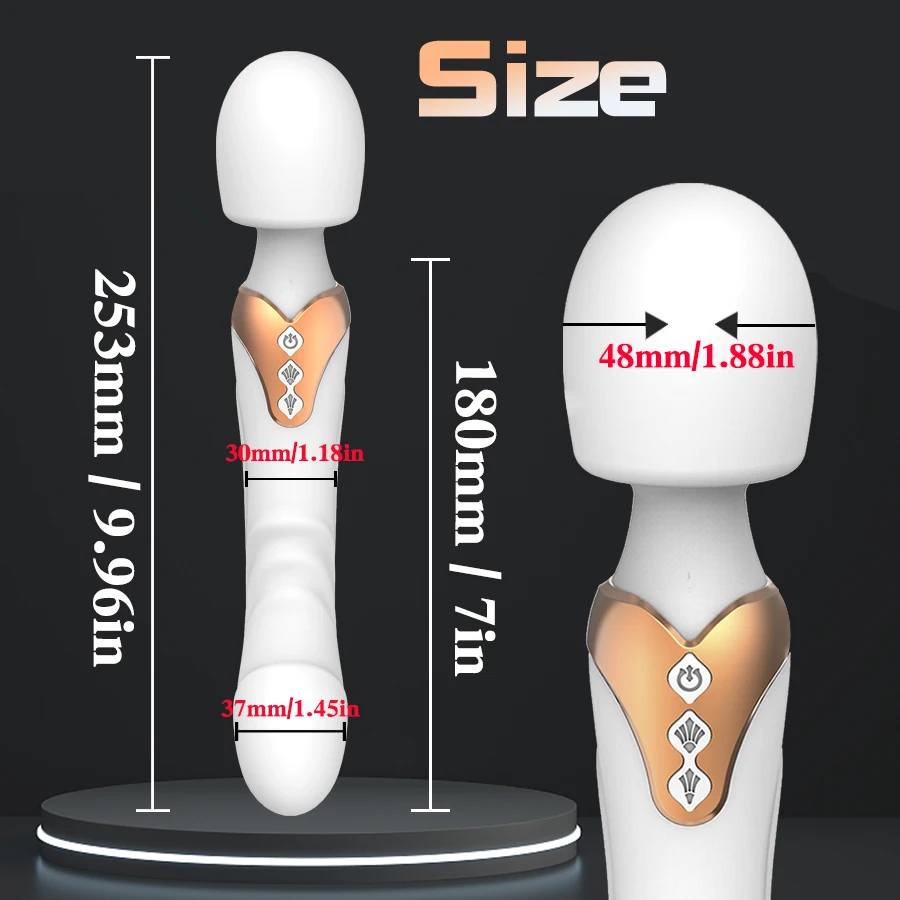 Powerful Vibrator Dildos Wand for Women 10 Modes Clitoris Stimulator G Spot Vagina Massager Adult Sex Toys for Woman Powerful Vibrator Dildos Wand for Women 10 Modes Clitoris Stimulator G Spot Vagina Massager Adult Sex Toys for Woman