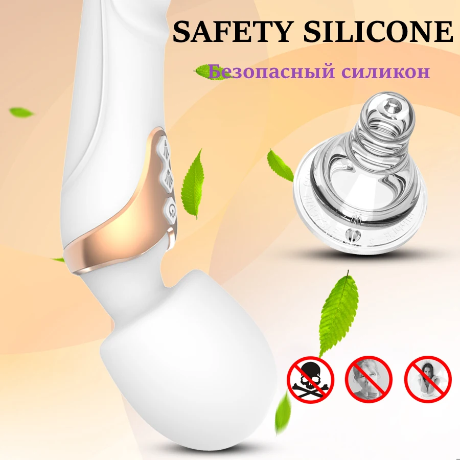 Powerful Vibrator Dildos Wand for Women 10 Modes Clitoris Stimulator G Spot Vagina Massager Adult Sex Toys for Woman Powerful Vibrator Dildos Wand for Women 10 Modes Clitoris Stimulator G Spot Vagina Massager Adult Sex Toys for Woman