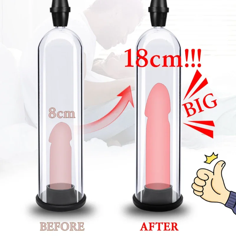 Manual penis pump sex toys for men penis enlargement vacuum pump for penis enhancement male masturbator adult extender too Manual penis pump sex toys for men penis enlargement vacuum pump for penis enhancement male masturbator adult extender too
